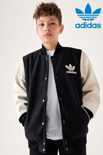 adidas boot Originals Junior Varsity Black/White Jacket (444998) | £65