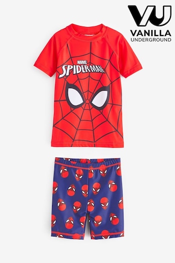 Vanilla Underground Red Spider-Man 2 Piece Swim Set (445012) | £20