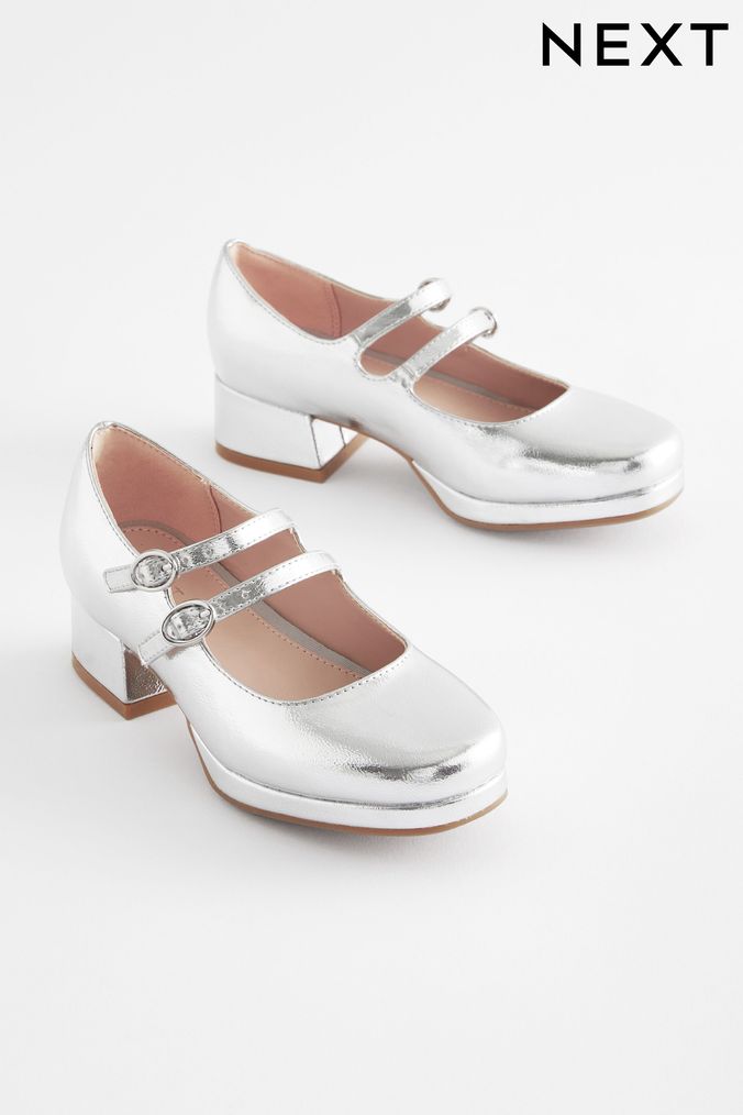 Buy Girls Shoes Silver Footwear Online Next UK