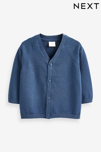 Navy Baby Knitted Cardigans 2 Pack (0mths-3yrs) (445191) | £7.50 - £8.50