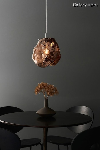 Gallery Home Copper Hamble 1 Bulb Pendant Ceiling Light (445776) | £127