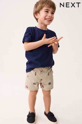Stone Embroidered Chino Printed Shorts (3mths-7yrs) (445907) | £9 - £11