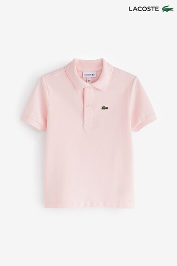Lacoste Cortos Kids Pink Classic Polo Shirt (446212) | £50 - £55