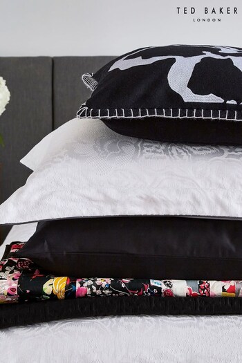 Ted Baker White Modern Floral Oxford Pillowcase (446251) | £30