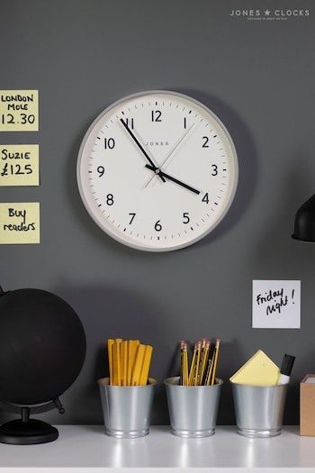 Jones Clocks Grey Jam Elephant Grey Wall Clock (446623) | £30