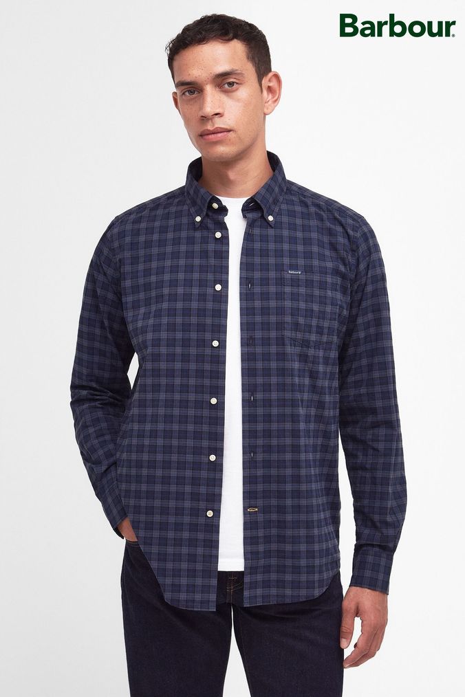 Mens barbour shirt sale