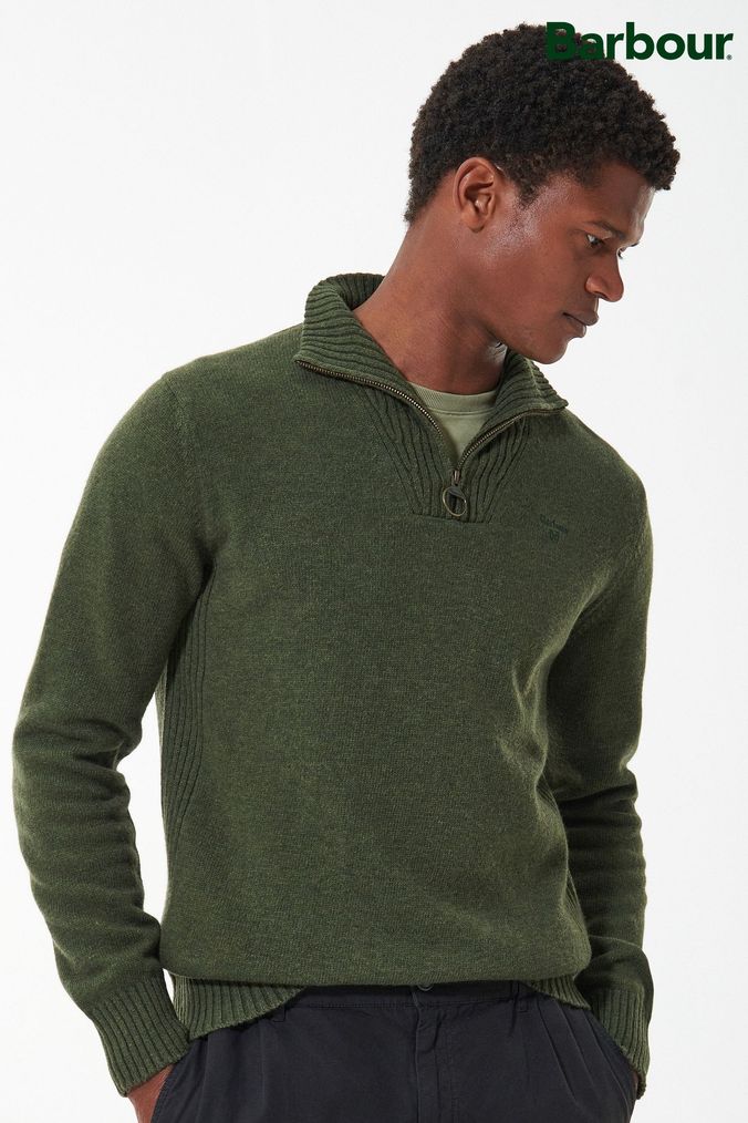 Barbour wool jumper mens sales
