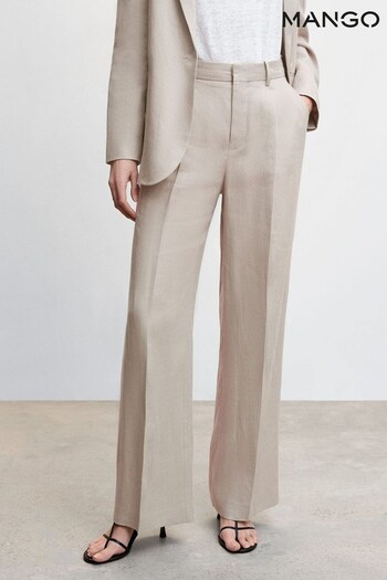 Mango Cream Linen Suit: Trousers (446963) | £60