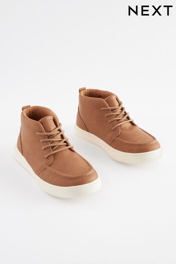 Chocolate Brown Wide Fit (G) Smart Lace-Up carbono Boots (446973) | £27 - £34