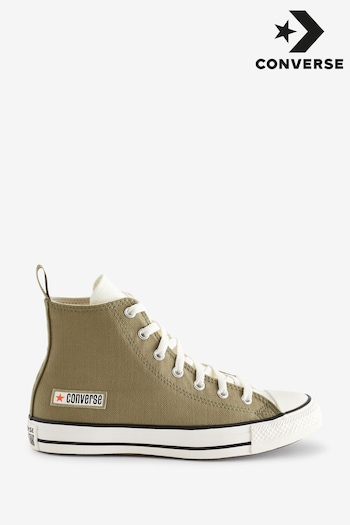 Converse Olive Green Chuck Taylor All Star High Top Youth Trainers (446982) | £45