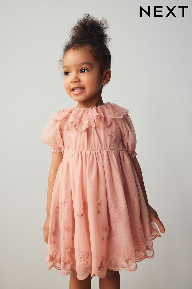 Next girls pink dress top