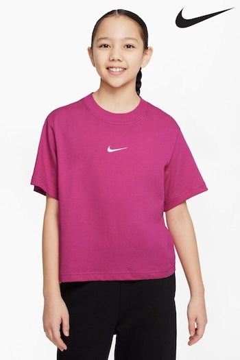 Nike Fushsia Pink Oversized Essentials Boxy TShirt (447539) | £20