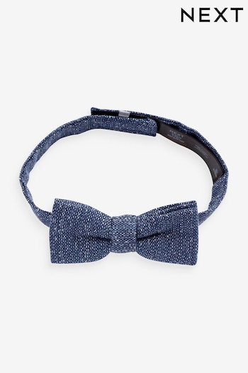 Blue Linen Mix Bow Tie (1-16yrs) (447617) | £7