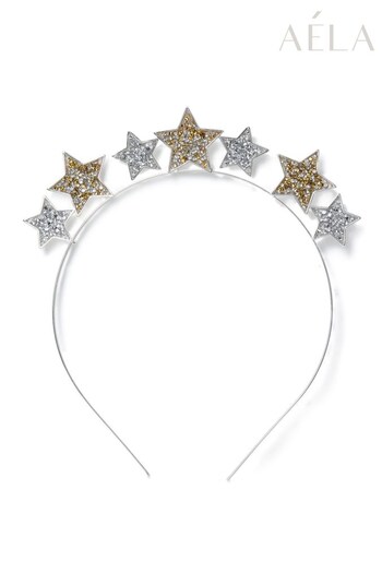 Aela Gold Xmas Star Headband (447692) | £14