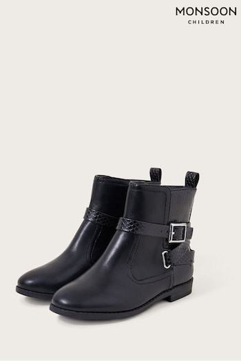 Monsoon Una Strap Black Boots PUMA (447711) | £36 - £40