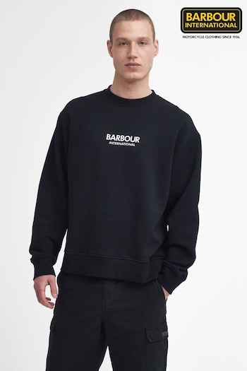 Barbour® International Oversized Formula Crew 100% Cotton Sweatshirt (448232) | £80