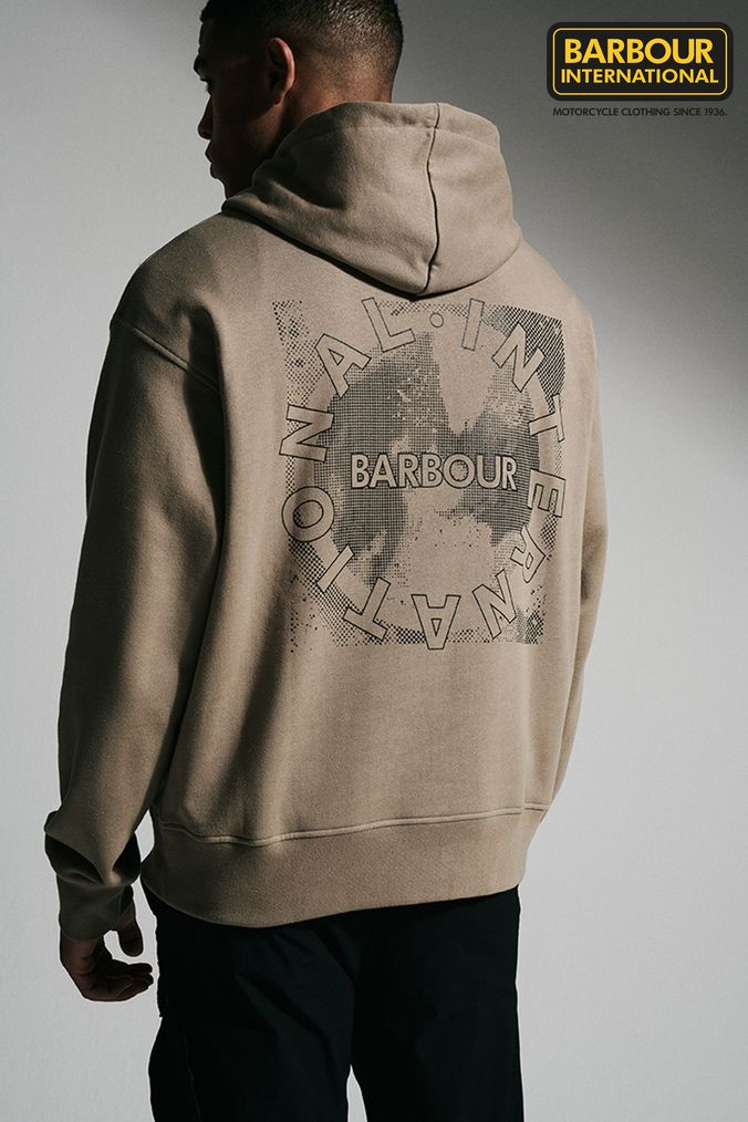 Barbour hoodie mens cheap