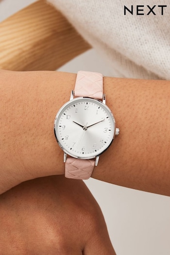 Light Pink Simple Strap Watch (448271) | £22