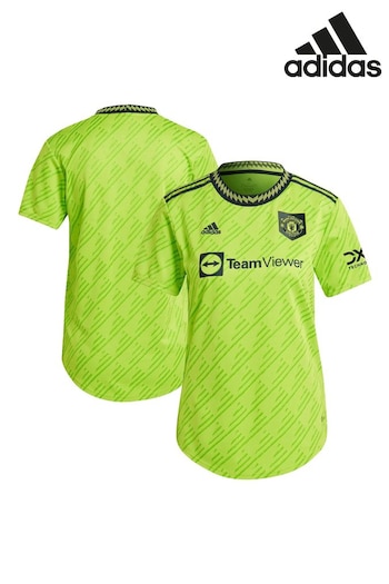adidas Green Manchester United Third Authentic Shirt (448463) | £100