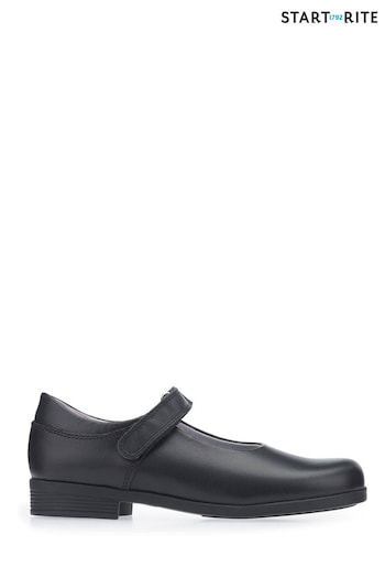 Start-Rite Samba Black Leather School Shoes Standard Fit (448575) | £48