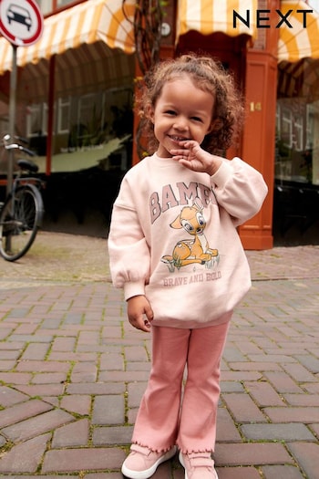 Neutral Bambi Sweat and Flared Leggings Set (3mths-7yrs) (448646) | £19 - £23