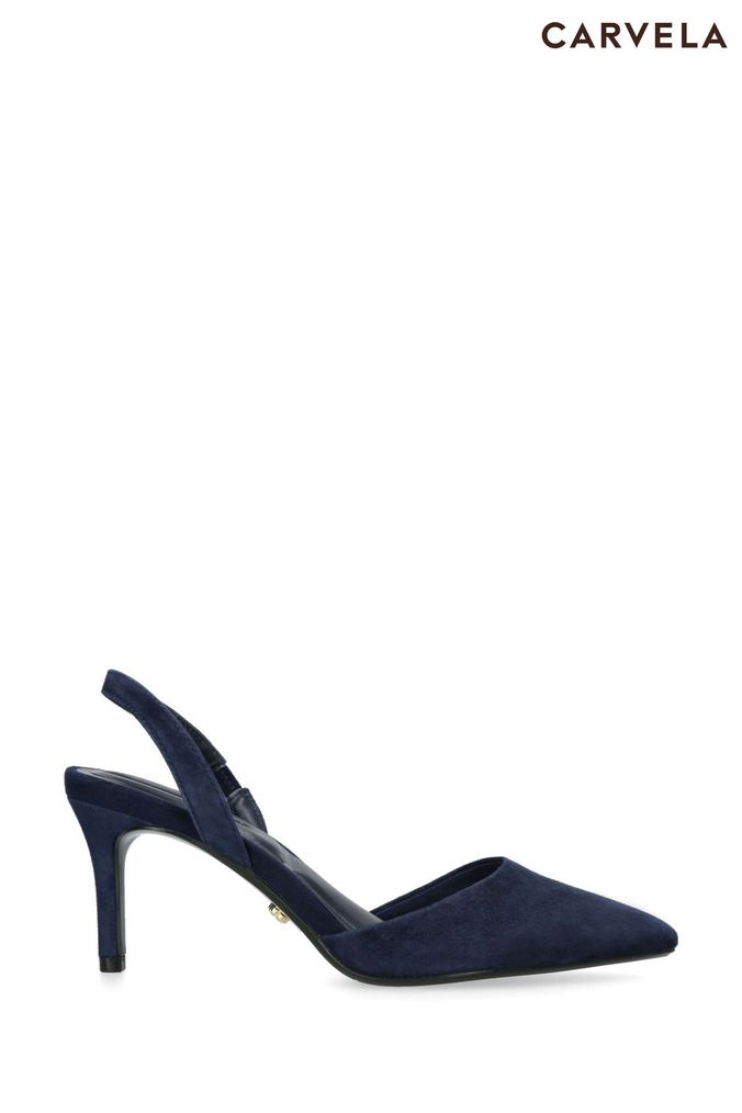 Carvela navy shop court shoes