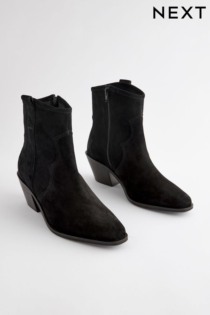Buy Women s Boots Black Mid Ankle Footwear Online Next UK