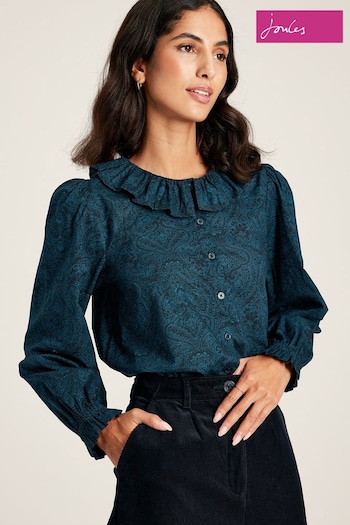 Joules Fallon Navy Waterfall Blouse (449179) | £54.95