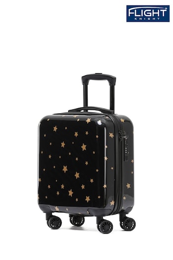 Flight Knight 45x36x20cm EasyJet Underseat Anti-Crack Cabin Carry On Hand Luggage Black Suitcase (449217) | £55