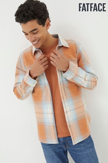 FatFace Orange Burland Ombre Check Shirt (449494) | £55