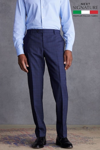 Blue Slim Fit Signature TG Di Fabio Wool Suit Trousers (449996) | £110