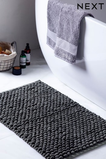 Charcoal Grey Giant Bobble Bath Mat (44R591) | £16