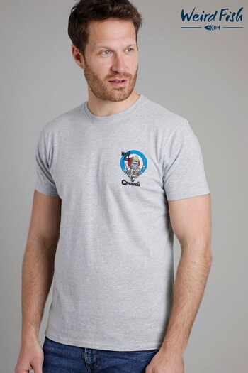 Weird Fish Grey Codroephenia Artist Heritage Print T-Shirt (450072) | £25