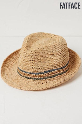 FatFace Natural Stripe Trilby Hat (450224) | £28