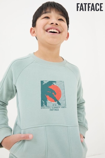 FatFace Green Surf Graphic Sweatshirt (450255) | £20