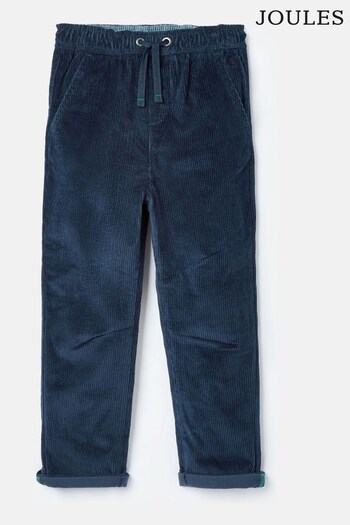 Joules Louis Navy Elasticated Waist Corduroy Trousers (450507) | £26.95 - £32.95