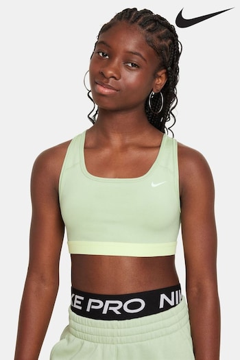 Nike Green Dri-FIT Swoosh Medium Support Bra (450687) | £23
