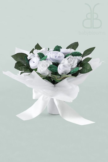 Babyblooms White New Baby Clothes Bouquet Gift (451199) | £58
