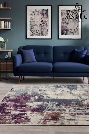 Asiatic Rugs Navy Blue Nova Abstract Rug (451220) | £82 - £148