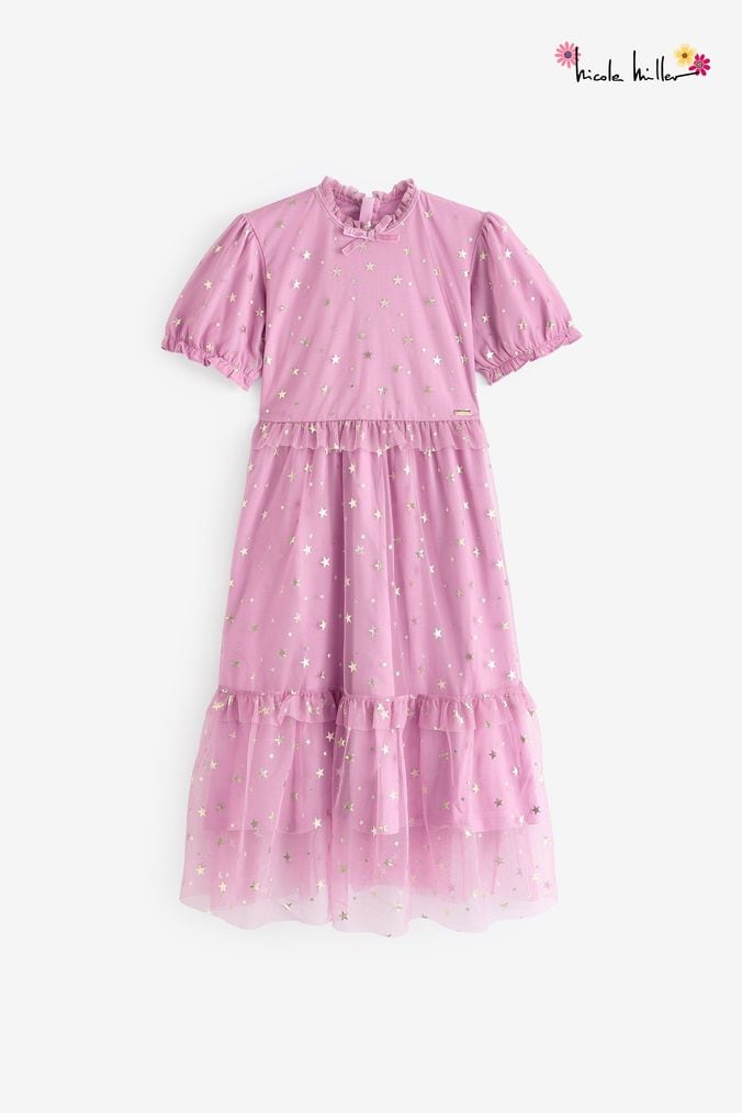 Nicole miller blossom mesh dress shop