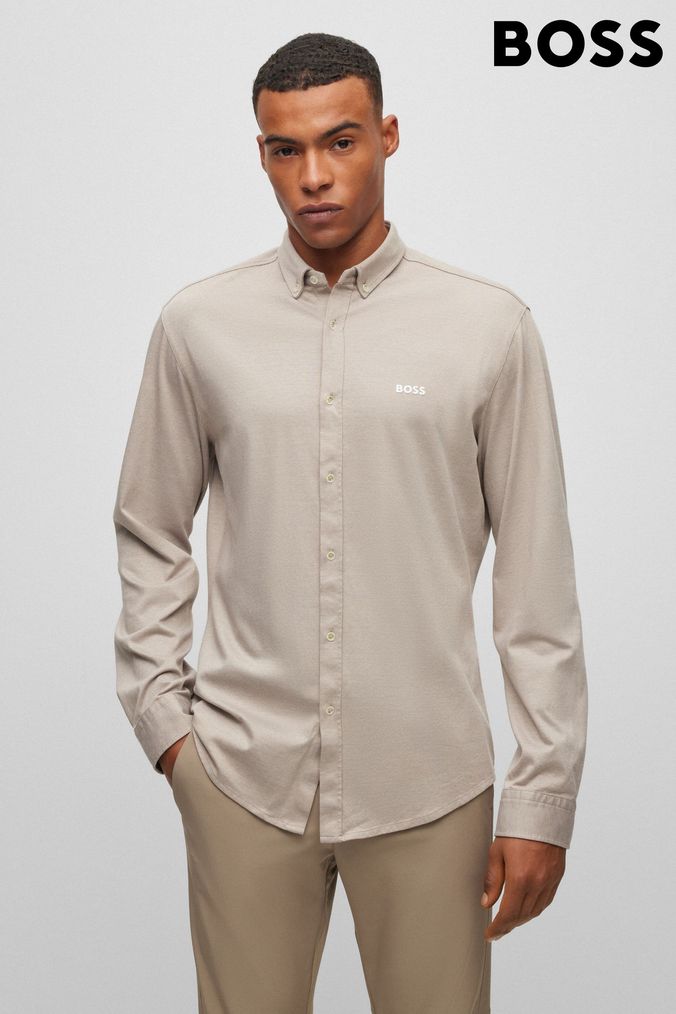 Mens boss shirts sale sales