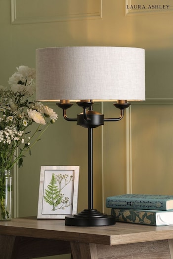 Laura Ashley Black Sorrento Table Lamp (451721) | £150