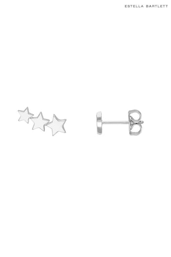 Estella Bartlett Silver Trio Star Ear Studs (451878) | £22