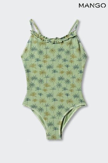 Mango Green Palm Trees Print Swimsuit (452340) | £23
