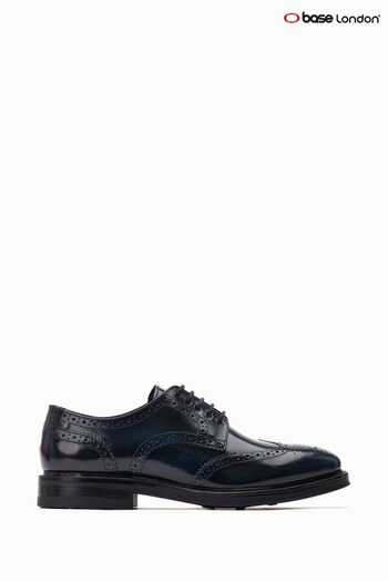 Base London Bryce Lace Up Brogue Black Shoes (452463) | £80