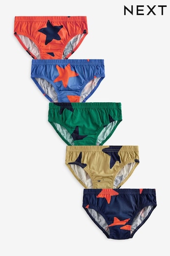 Bright Stars 100% Cotton Briefs 5 Pack (1.5-10yrs) (452632) | £8 - £9