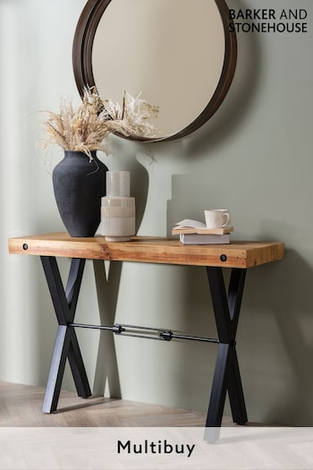 Barker and Stonehouse Brown Yukon Reclaimed Wood Console Table (452695) | £275