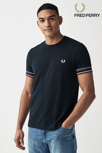 Fred Perry Bold Tipped Sleeve Pique T-Shirt (452822) | £60