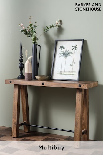 Barker and Stonehouse Brown Napier Reclaimed Wood Console Table (453166) | £245
