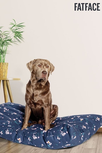 FatFace Blue Brush Floral Deep Duvet Dog Bed (453274) | £58 - £87